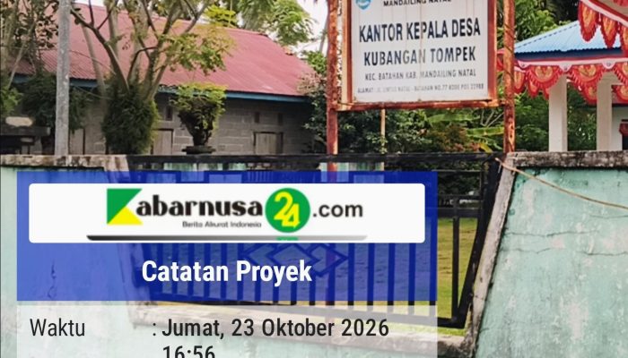 Dana Desa Kubangan Tompek Disorot, Dugaan Cuci Parit Tak Dikerjakan