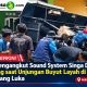 Mobil Pengangkut Sound System Singa Depok Terguling saat Unjungan Buyut Layah di Totoran, Lima Orang Luka