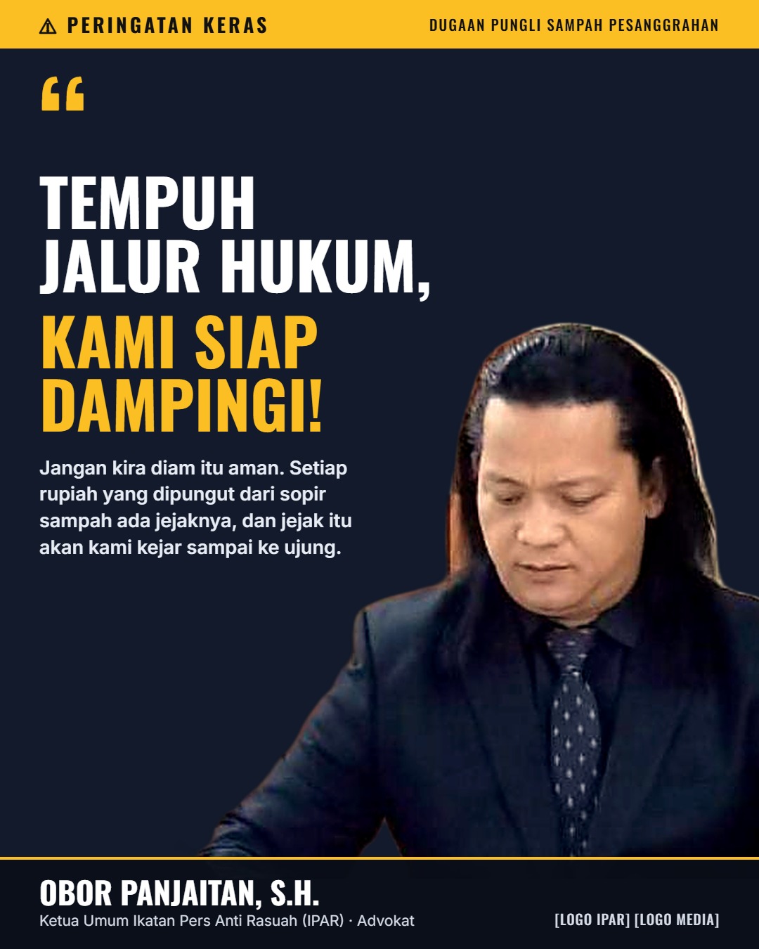 Minta Bekingin Oknum Wartawan, Kasudin LH Jaksel Diduga Biarkan Anak Buahnya Kasatpel Pesanggrahan Adanya Pungli Retribusi Sampah Warga