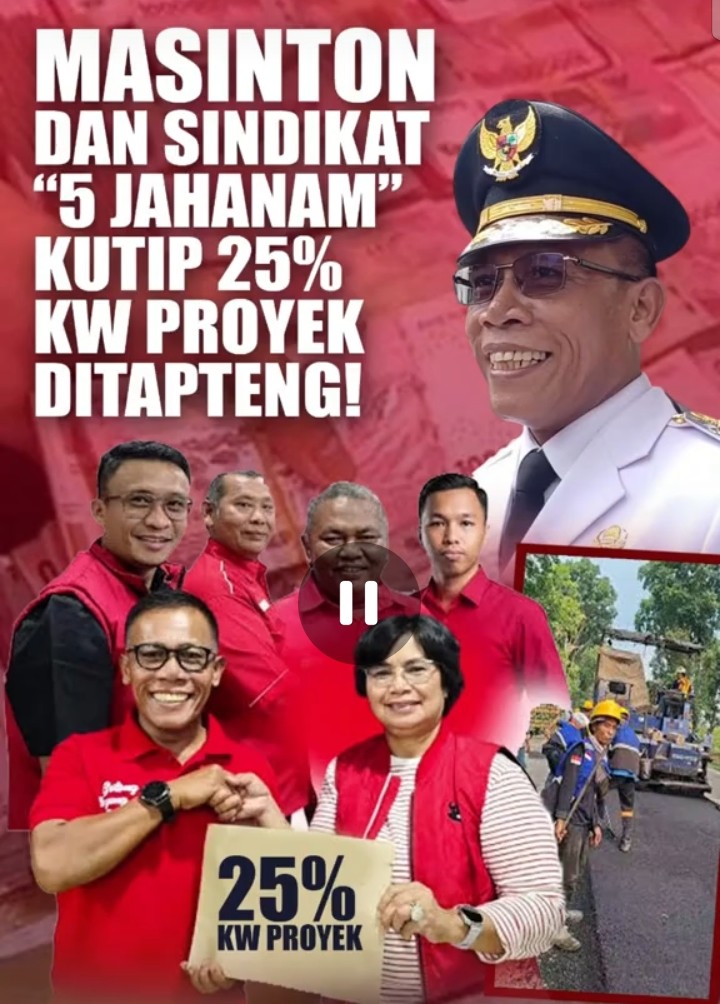 PROYEK TAPTENG DISOROT, KONTRAKTOR LOKAL MENGELUH: BUPATI MASINTON DIDESAK BUKA TRANSPARANSI, DUGAAN FEE 25% PERLU DIUSUT