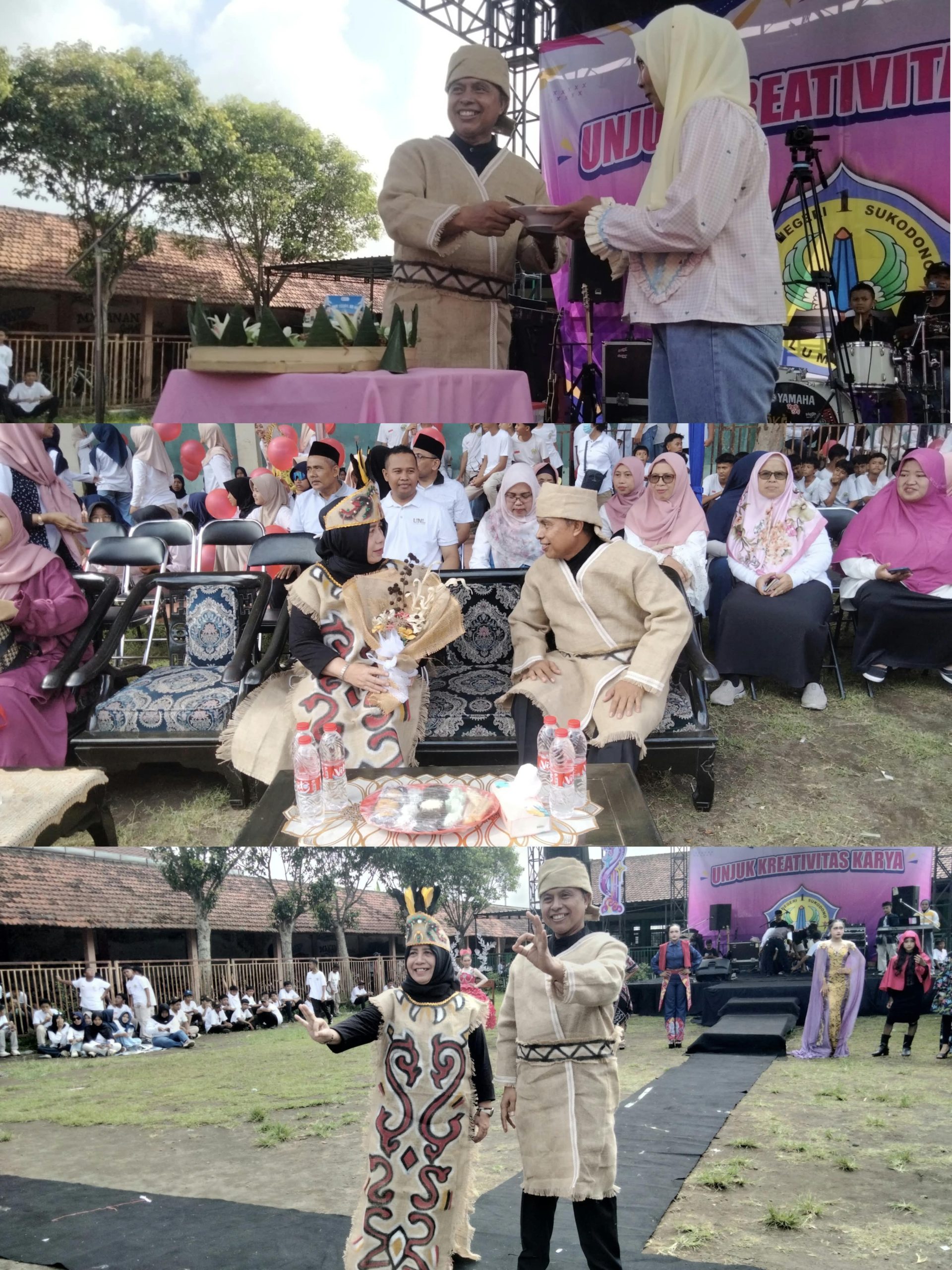 Puncak HUT ke-48 SMPN 1 Sukodono Meriah, Kepala DLH Lumajang Ikut Hadir dalam Gebyar Kreasi Siswa