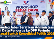 Perindag Jabar Serahkan Administrasi dan Data Pengurus ke DPP Perindo sebagai Bentuk Konsolidasi Politik 2026