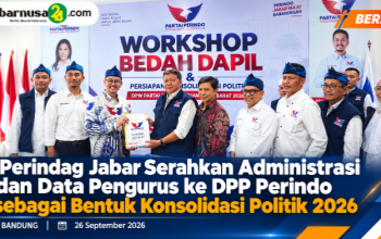 Perindag Jabar Serahkan Administrasi dan Data Pengurus ke DPP Perindo sebagai Bentuk Konsolidasi Politik 2026 Perindag Jabar Serahkan Administrasi dan Data Pengurus ke DPP Perindo sebagai Bentuk Konsolidasi Politik 2026