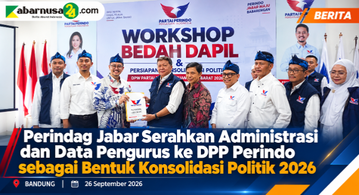 Perindag Jabar Serahkan Administrasi dan Data Pengurus ke DPP Perindo sebagai Bentuk Konsolidasi Politik 2026