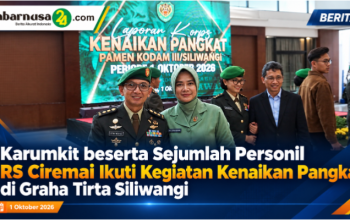 Karumkit beserta Sejumlah Personil RS Ciremai Ikuti Kegiatan Kenaikan Pangkat di Graha Tirta Siliwangi Karumkit beserta Sejumlah Personil RS Ciremai Ikuti Kegiatan Kenaikan Pangkat di Graha Tirta Siliwangi