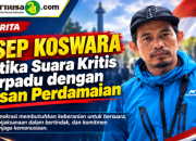 Asep Koswara: Ketika Suara Kritis Berpadu dengan Pesan Perdamaian     Demokrasi membutuhkan keberanian untuk bersuara, kebijaksanaan dalam bertindak, dan komitmen menjaga kemanusiaan.