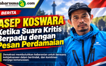 Asep Koswara: Ketika Suara Kritis Berpadu dengan Pesan Perdamaian Demokrasi membutuhkan keberanian untuk bersuara, kebijaksanaan dalam bertindak, dan komitmen menjaga kemanusiaan.