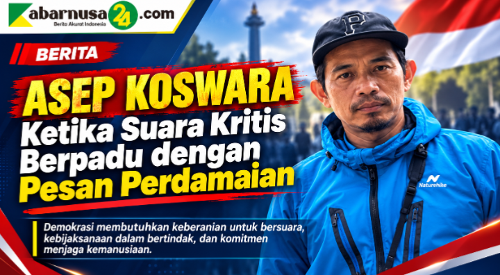 Asep Koswara: Ketika Suara Kritis Berpadu dengan Pesan Perdamaian Demokrasi membutuhkan keberanian untuk bersuara, kebijaksanaan dalam bertindak, dan komitmen menjaga kemanusiaan.