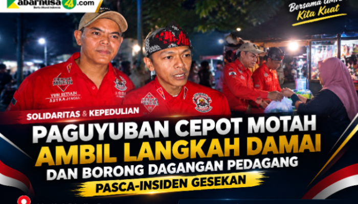Paguyuban Cepot Motah Ambil Langkah Damai dan Borong Dagangan Pedagang Pasca-Insiden Gesekan