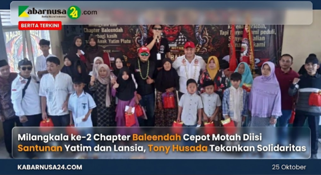 Milangkala ke-2 Chapter Baleendah Cepot Motah Diisi Santunan Yatim dan Lansia, Tony Husada Tekankan Solidaritas