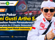 Dewan Pakar Boni Gusti Artha S. Sampaikan Pesan Persaudaraan di Milangkala ke-2 Chapter Baleendah Paguyuban Cepot Motah Indonesia