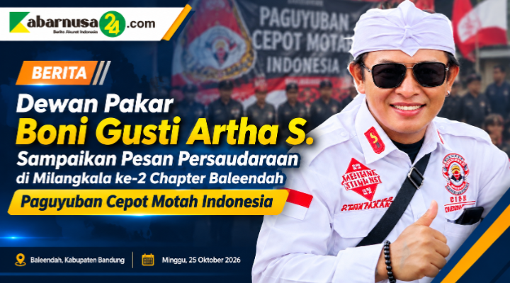 Dewan Pakar Boni Gusti Artha S. Sampaikan Pesan Persaudaraan di Milangkala ke-2 Chapter Baleendah Paguyuban Cepot Motah Indonesia