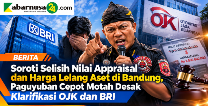 Soroti Selisih Nilai Appraisal dan Harga Lelang Aset di Bandung, Paguyuban Cepot Motah Desak Klarifikasi OJK dan BRI