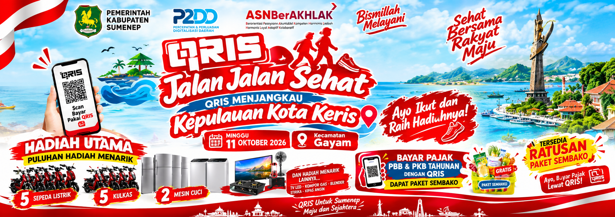 Camat Gayam Ajak Masyarakat Ramaikan JJS Bapenda Sumenep, Hadiah Menarik Menanti